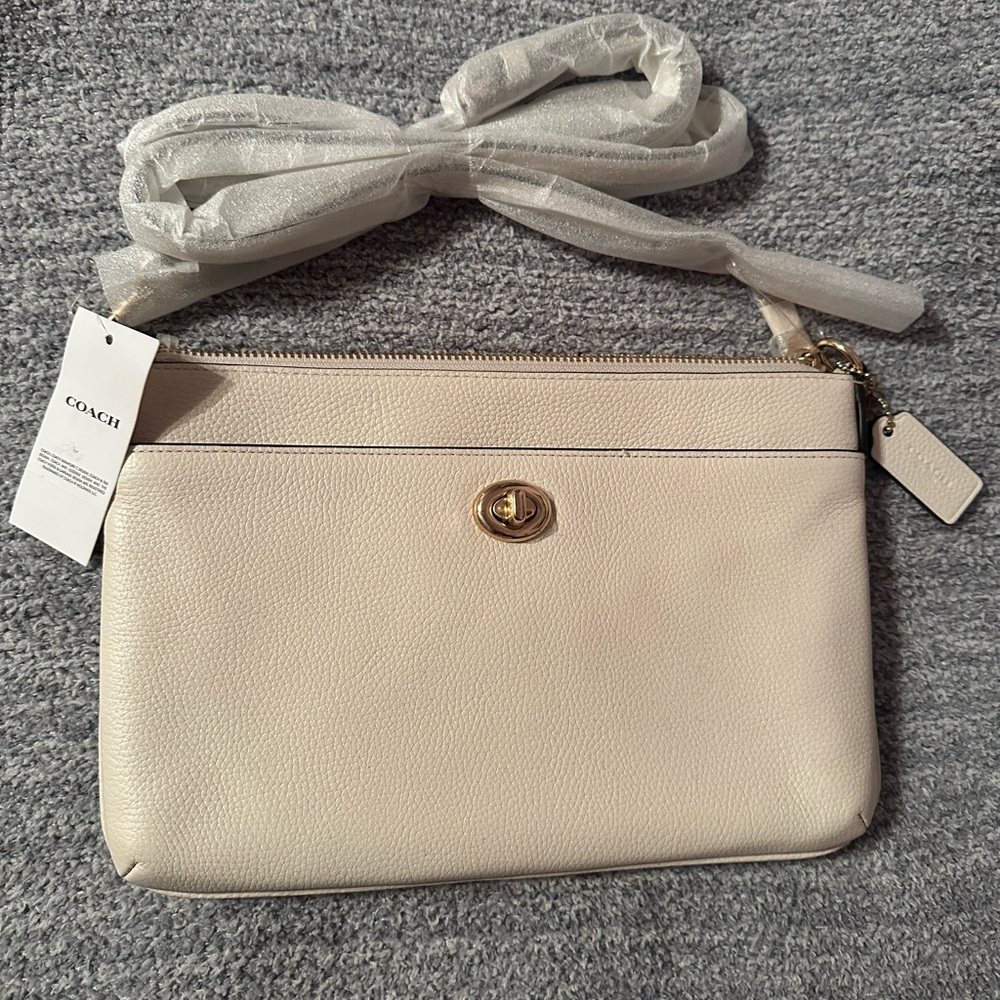 Coach Cream Leather Women's Bag